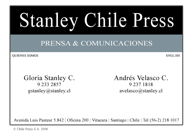 Stanley Chile Press